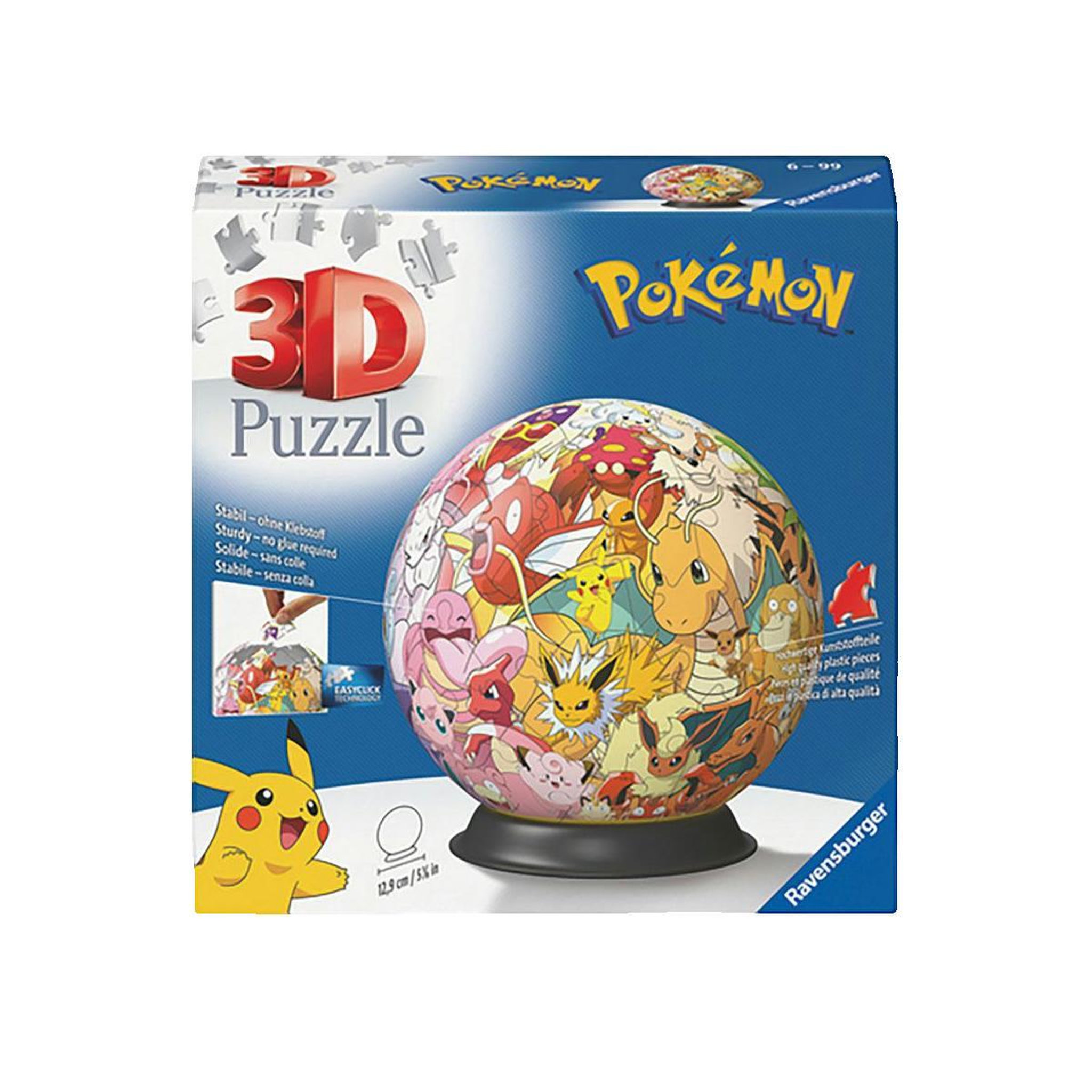 Voir la diapositive 2 : RAVENSBURGER Puzzle 3D rond Ravensburger Pokémon
