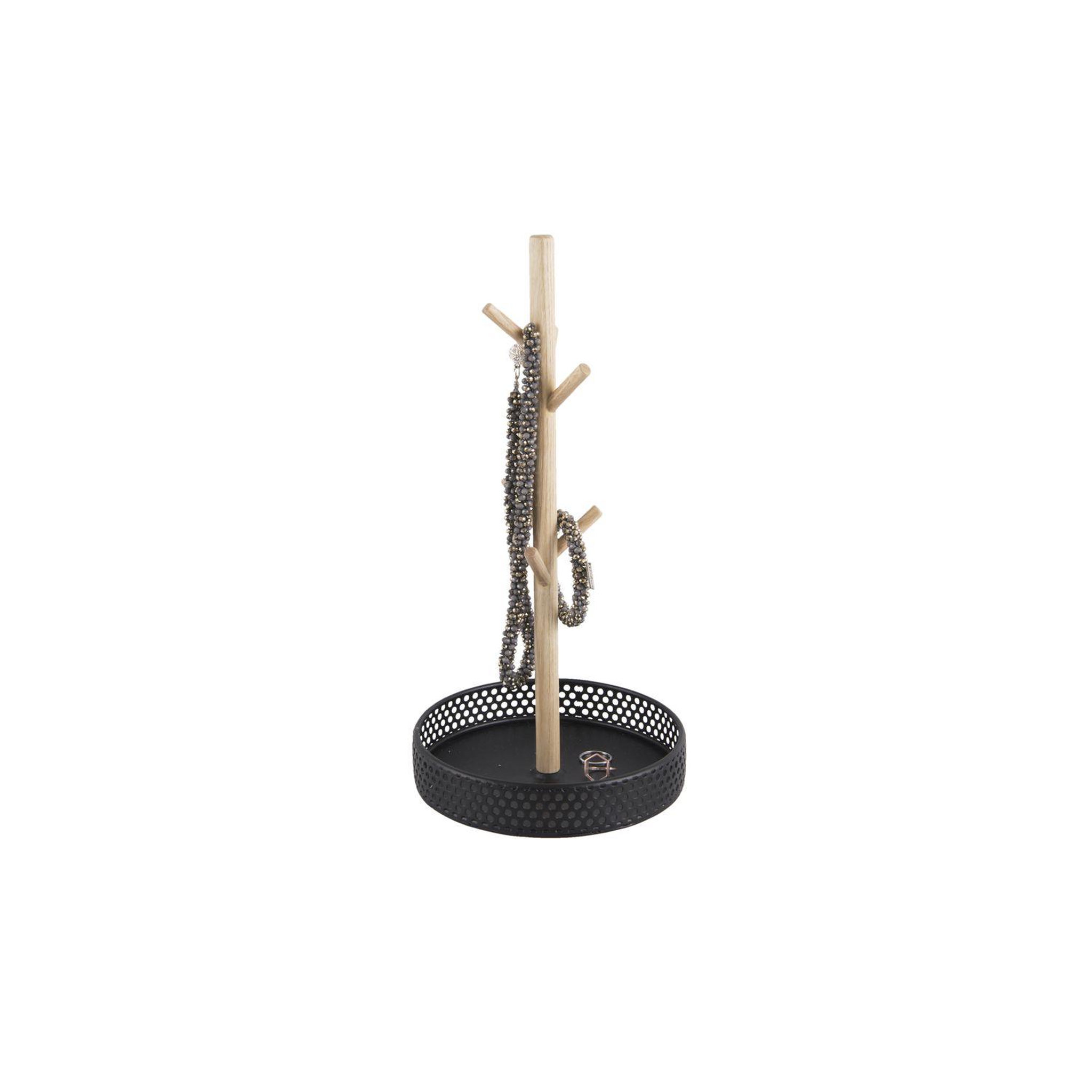 PRESENT TIME Porte bijoux en bois Merge - H. 31 cm. Coloris disponibles : Blanc