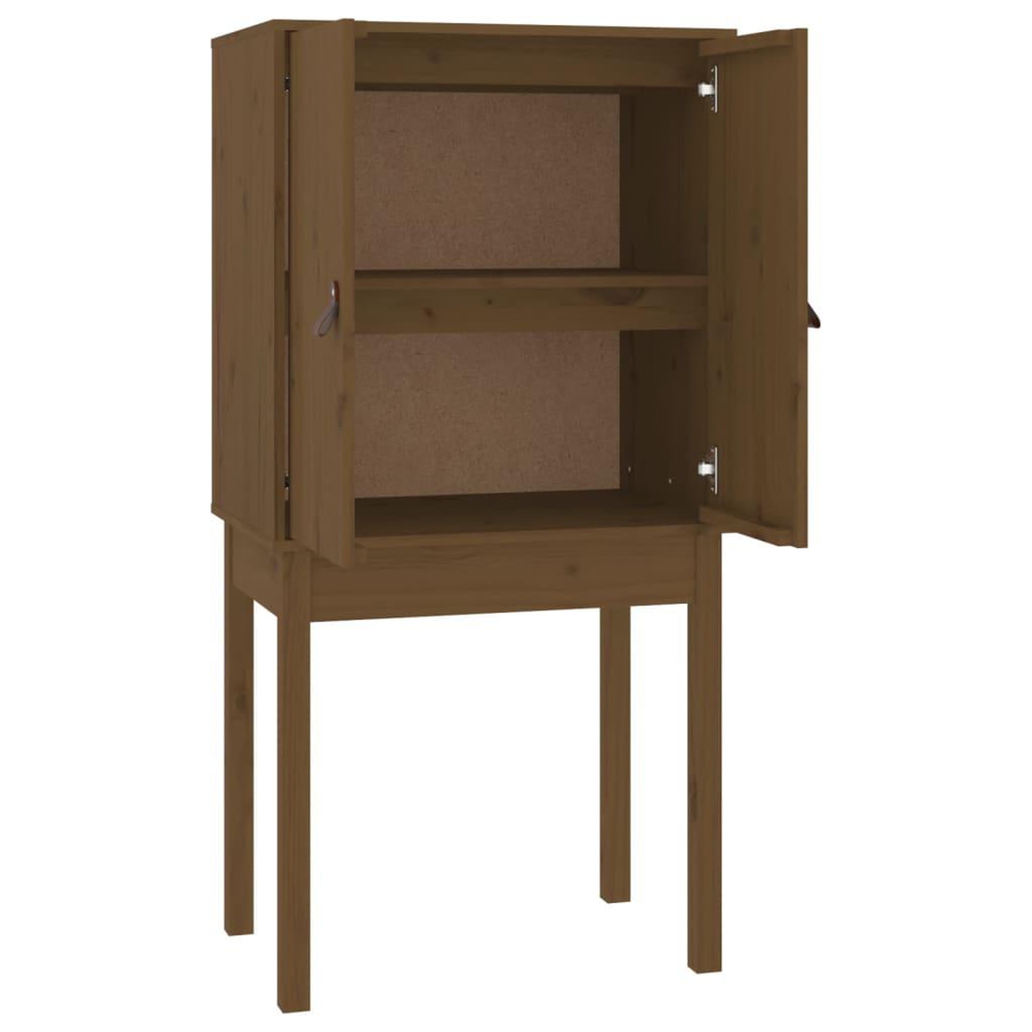Voir la diapositive 2 : VIDAXL Buffet haut Marron miel 60x40x120 cm Bois massif de pin