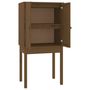 Voir la diapositive 2 : VIDAXL Buffet haut Marron miel 60x40x120 cm Bois massif de pin