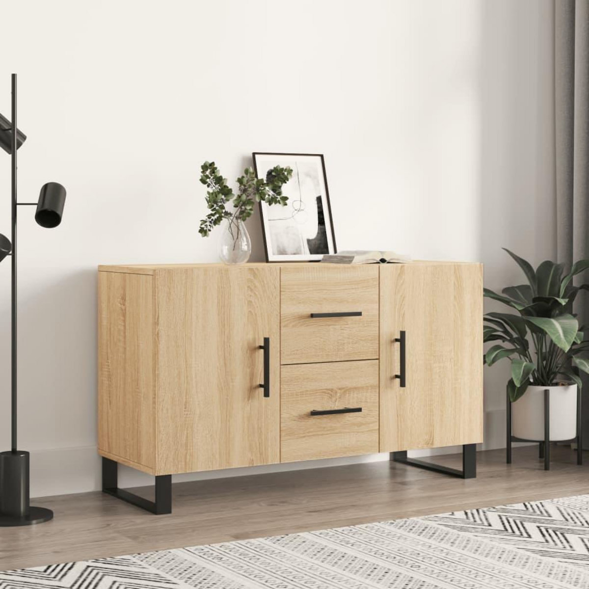 VIDAXL Buffet chene sonoma 100x36x60 cm bois d'ingenierie