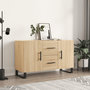 Voir la diapositive 1 : VIDAXL Buffet chene sonoma 100x36x60 cm bois d'ingenierie