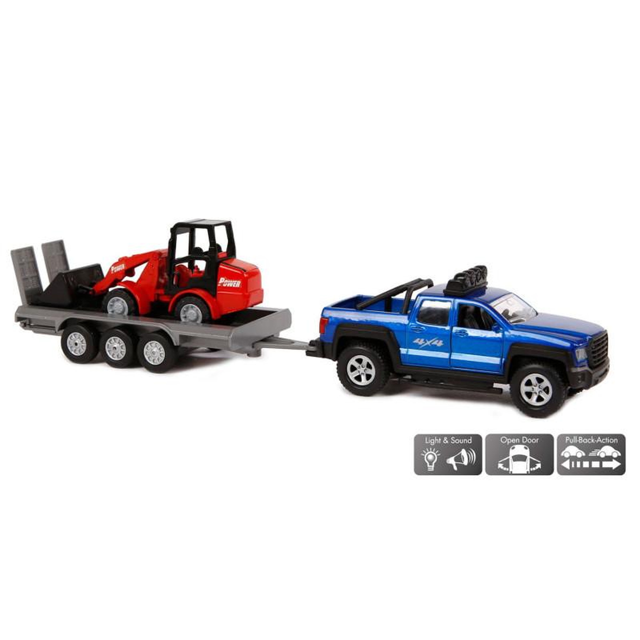 Voir la diapositive 3 : GLOB KIDS Kids Globe Terrain Car with Trailer and Shovel, 30cm