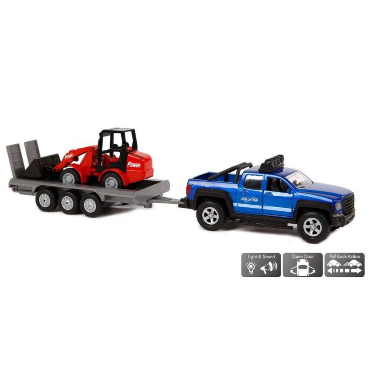 GLOB KIDS Kids Globe Terrain Car with Trailer and Shovel, 30cm