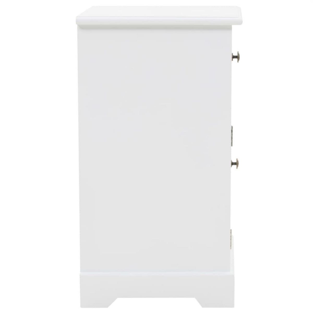 VIDAXL Table de chevet MDF et bois de pin 35x32x59 cm