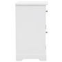 Voir la diapositive 3 : VIDAXL Table de chevet MDF et bois de pin 35x32x59 cm
