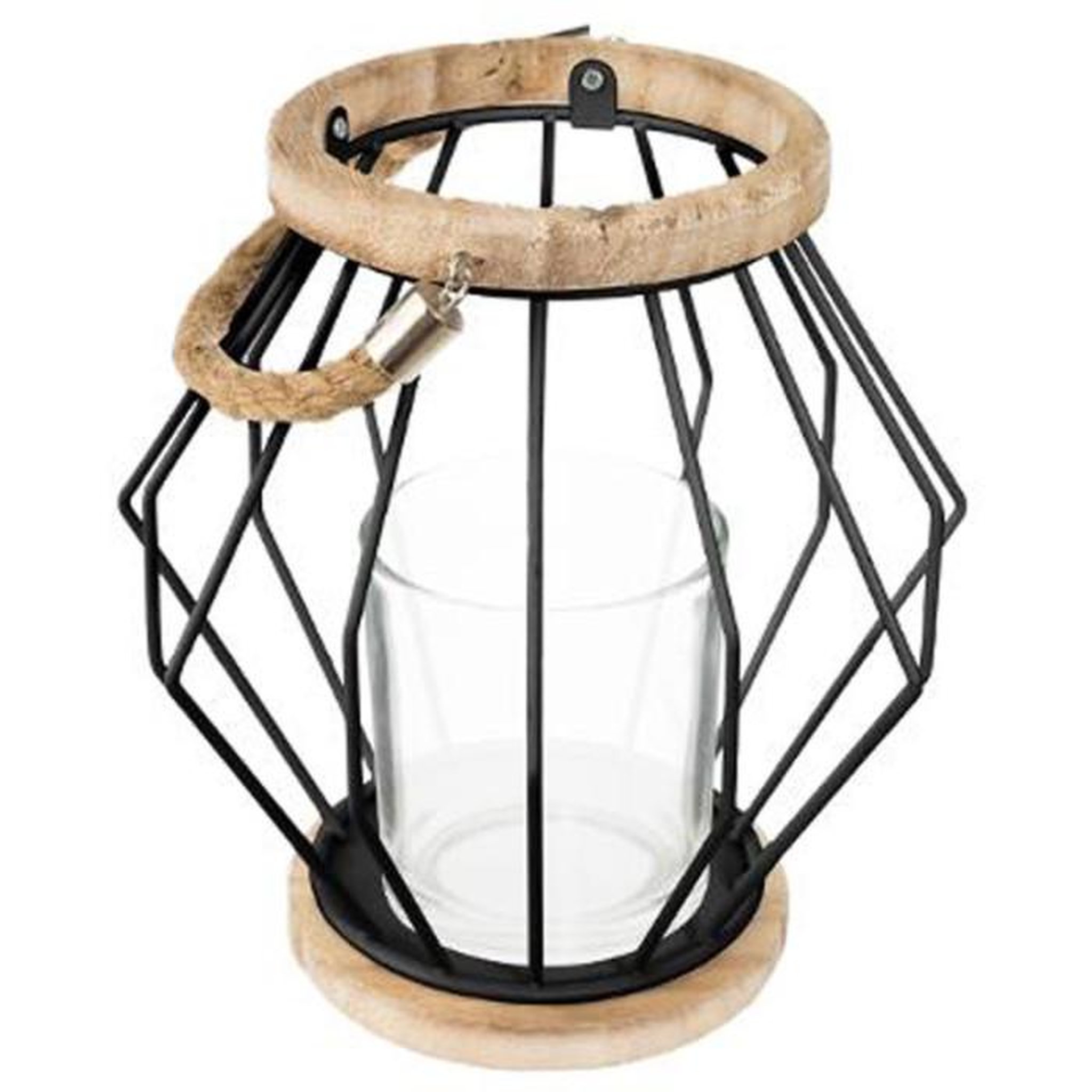 ATMOSPHERA Lanterne à Suspendre en Métal  Aeros  19cm Noir