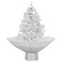 Voir la diapositive 3 : VIDAXL Arbre de Noël neigeux avec base de parapluie Blanc 75 cm