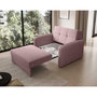 Voir la diapositive 4 : BEST MOBILIER Michelle - fauteuil convertible avec coffre en velours