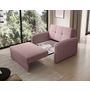 Voir la diapositive 4 : BEST MOBILIER Michelle - fauteuil convertible avec coffre en velours