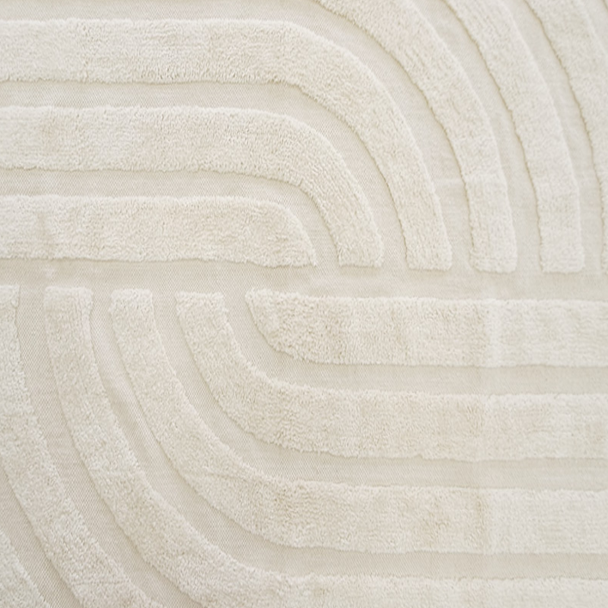 FUTURE HOME Tapis déco à franges en coton tufté 100x150cm