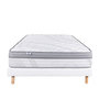 Voir la diapositive 1 : LUXURY LITERIE Ensemble literie ressorts, Relaxation Ferme, Blanc