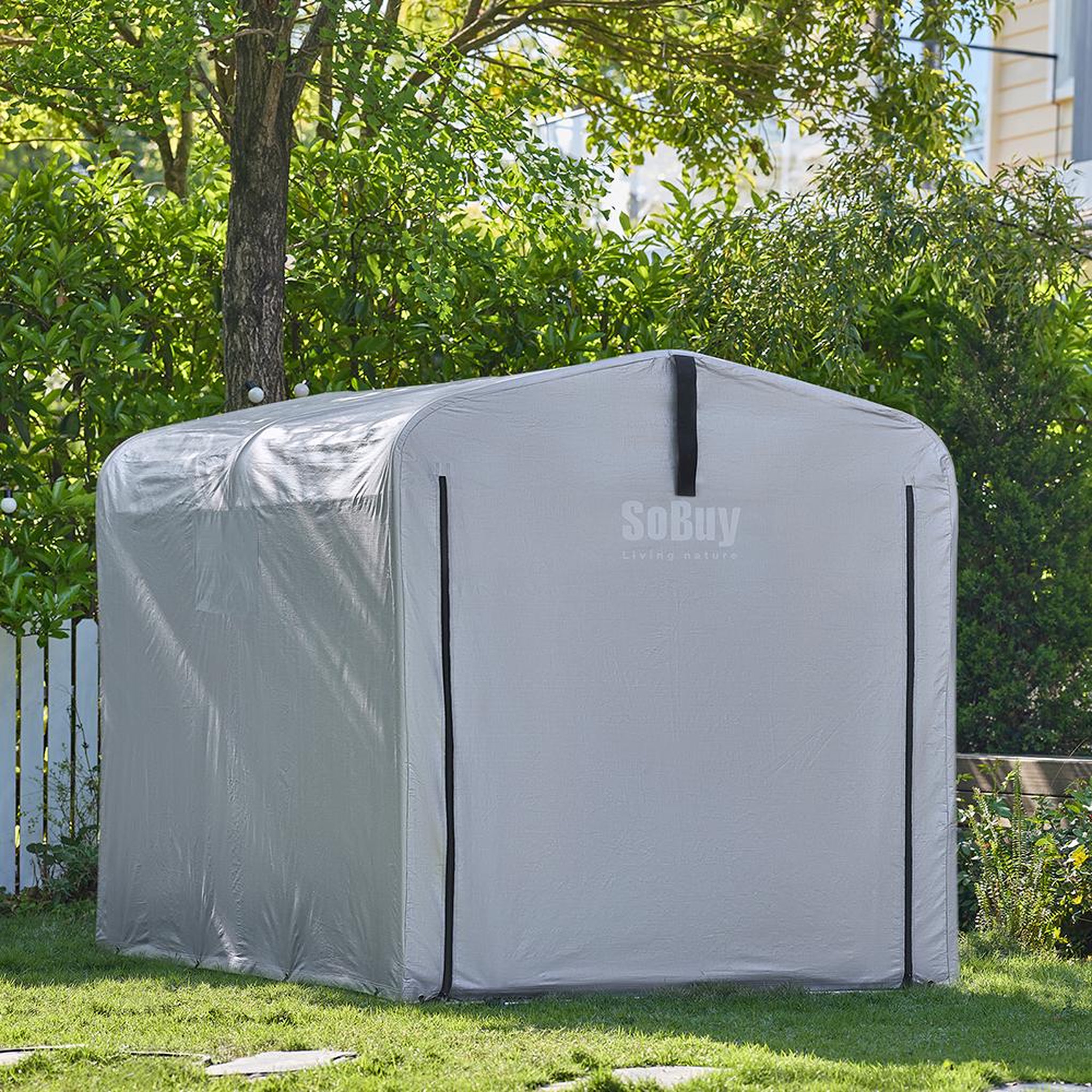 Voir la diapositive 4 : SOBUY SoBuy - Abri À Vélos 1 porte - Fonctionnel - KLS11-V