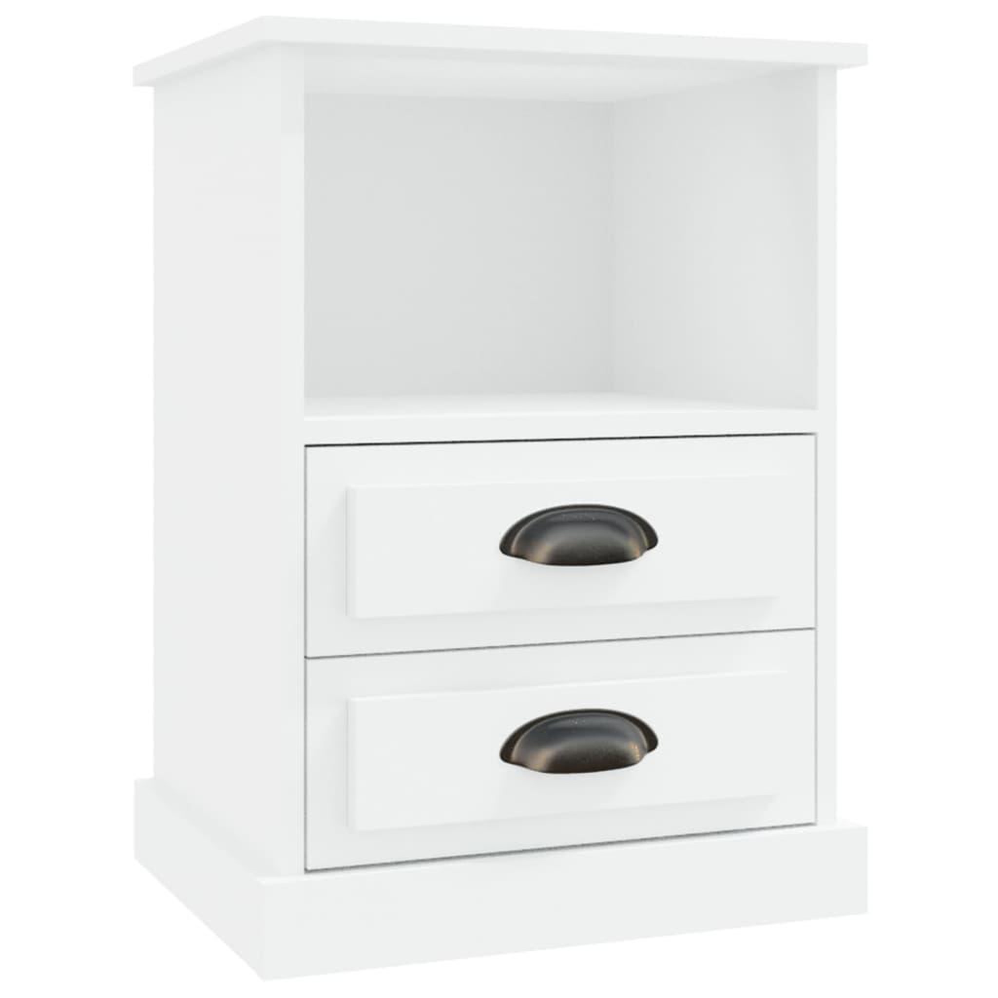 Voir la diapositive 2 : VIDAXL Table de chevet blanc 43x36x60 cm