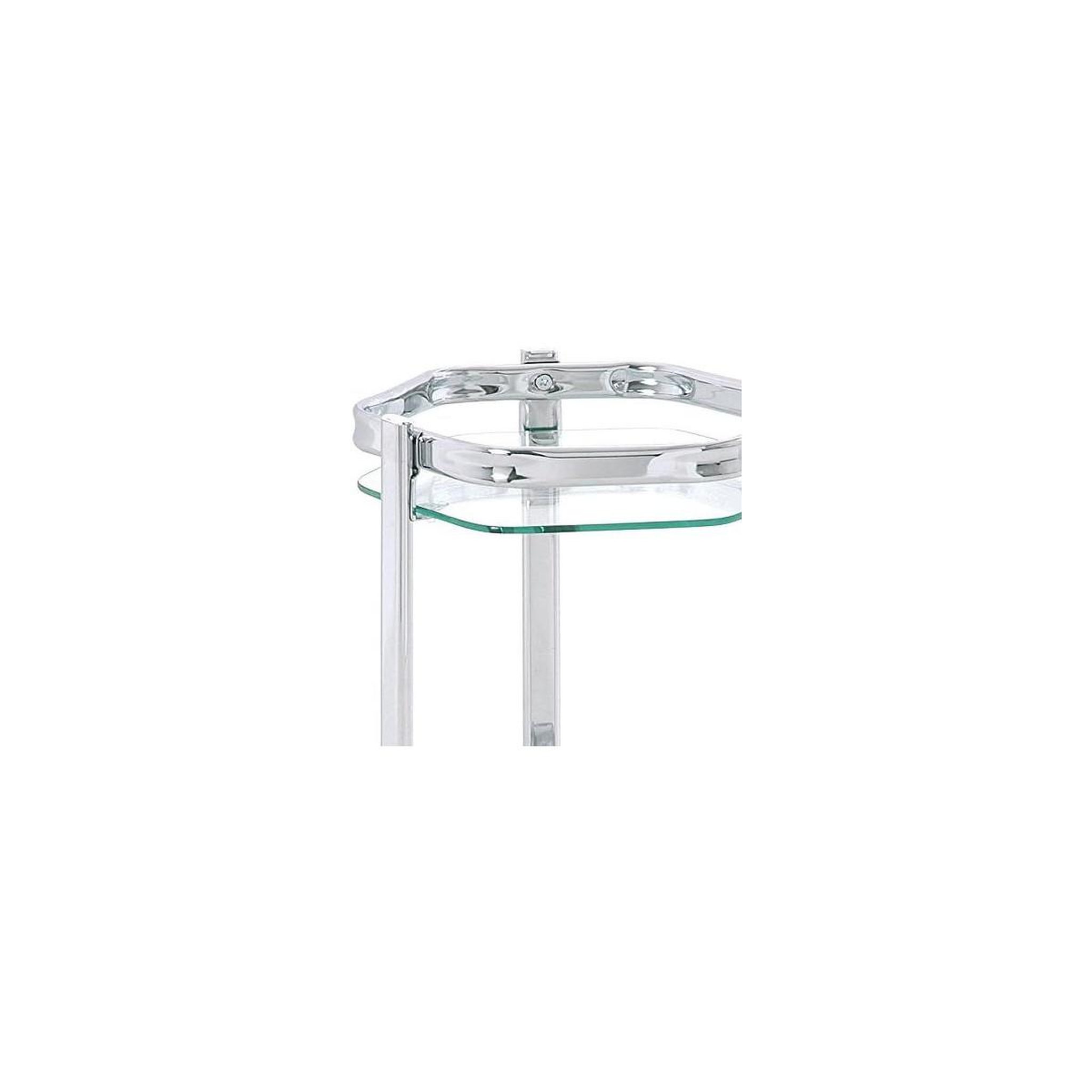 Voir la diapositive 2 : Paris Prix Porte-plantes verre  orchidea  45cm argent