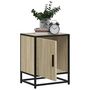 Voir la diapositive 4 : VIDAXL Table de chevet chene sonoma 40x31x50cm bois d'ingenierie metal