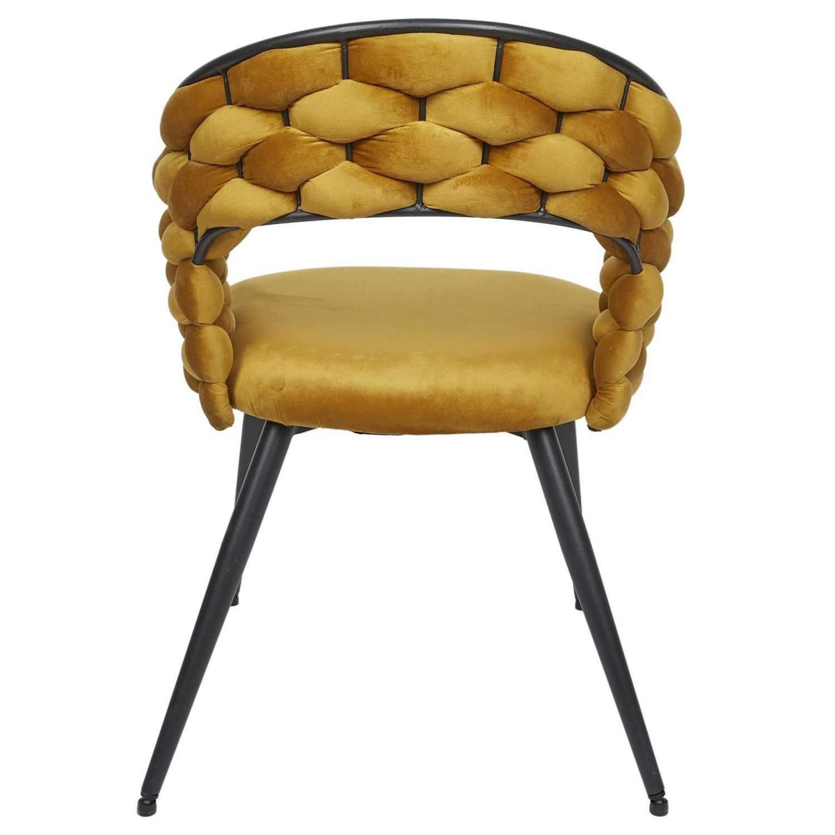 The Home Deco Factory Lot de 2 chaises assise tressée LUND