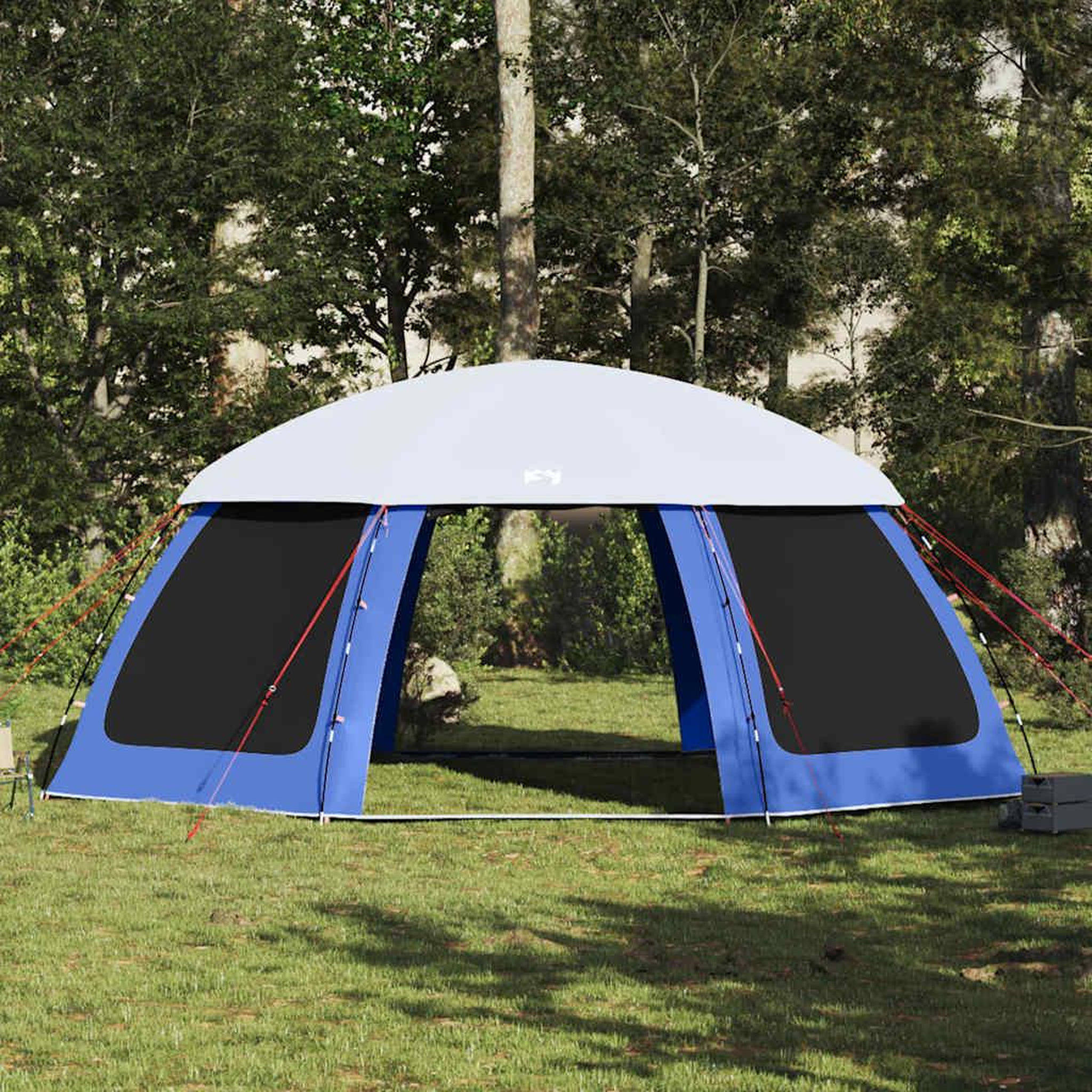 Voir la diapositive 4 : VIDAXL Tente de piscine moustiquaire amovible parois maille bleu azur