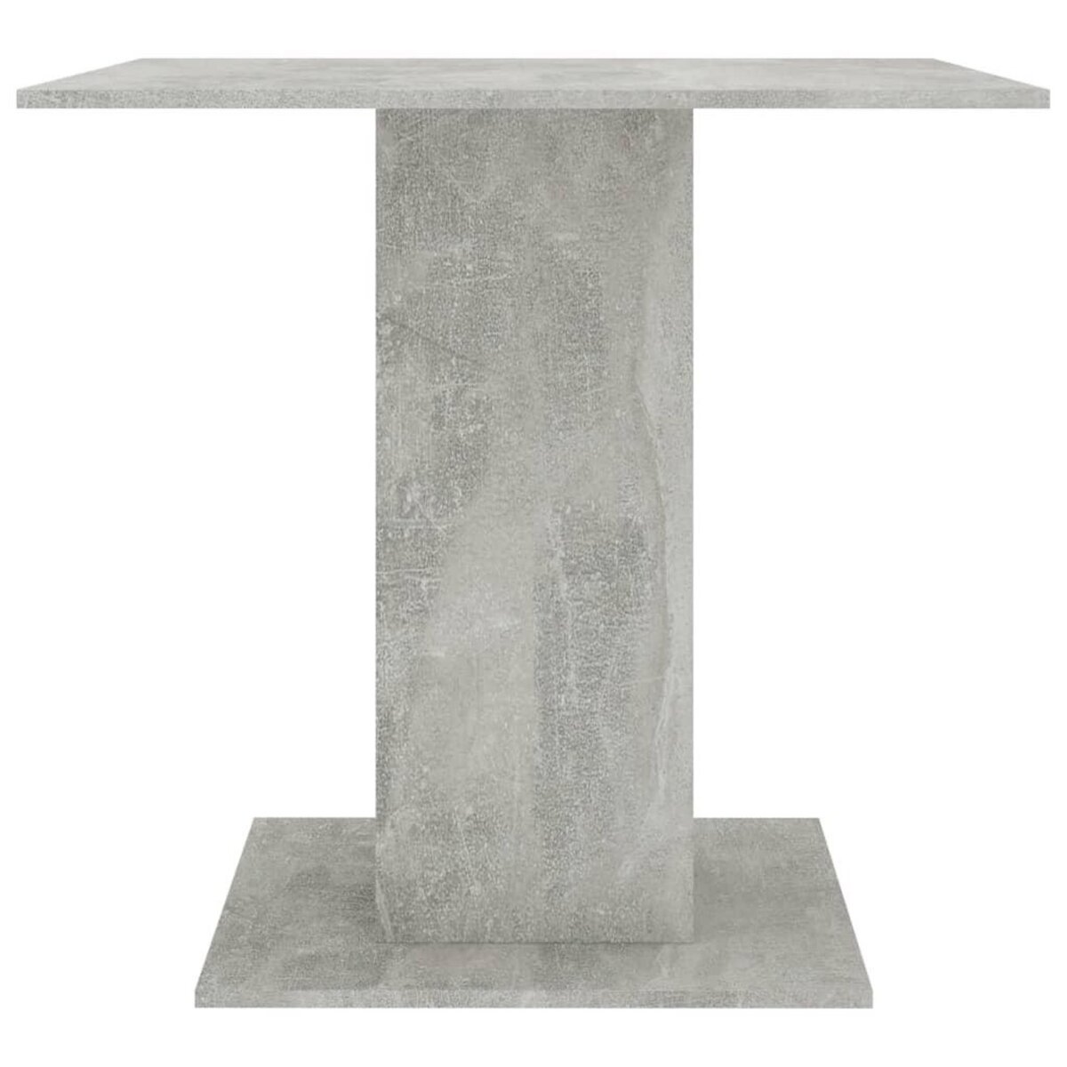 VIDAXL Table a manger Gris beton 80x80x75 cm bois d'ingenierie