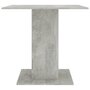 Voir la diapositive 4 : VIDAXL Table a manger Gris beton 80x80x75 cm bois d'ingenierie