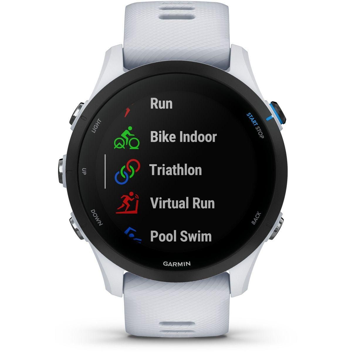 GARMIN Montre sport Forerunner 255 Music Whiitestone