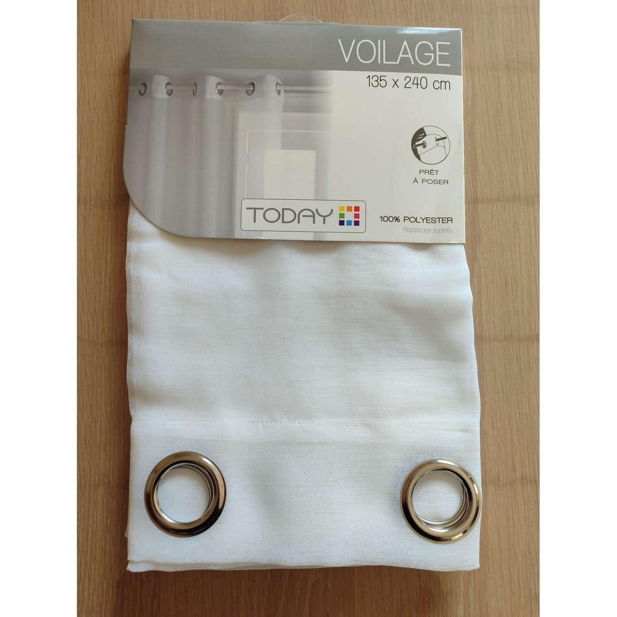 Today Voilage Cloud - 135 x 240 cm - Blanc