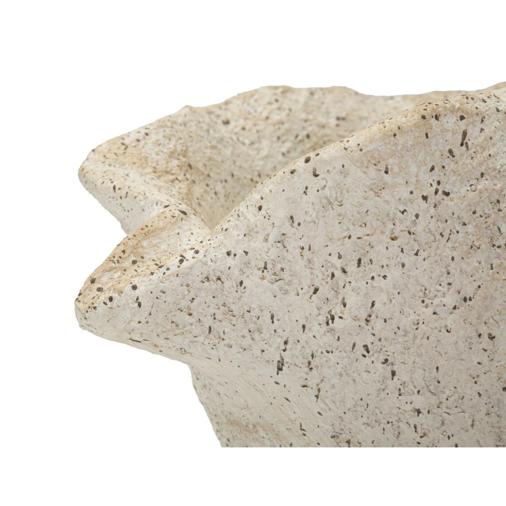 Voir la diapositive 6 : Paris Prix Vase design effet sable  shell  35cm beige