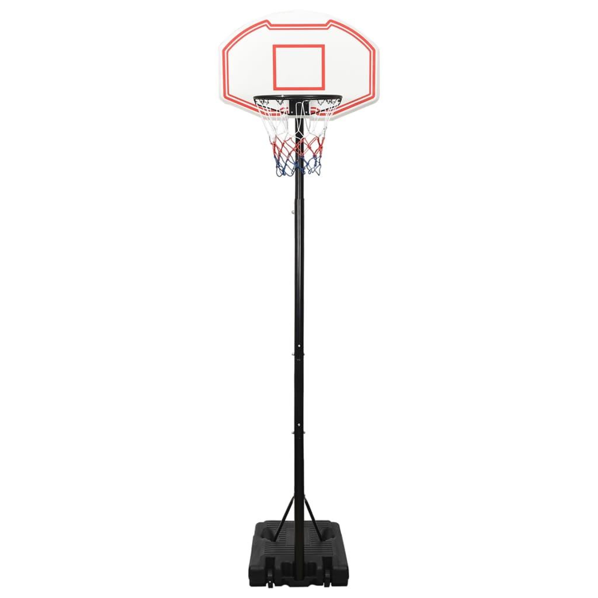 Voir la diapositive 2 : VIDAXL Support de basket-ball Blanc 282-352 cm Polyethylene
