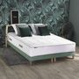 Voir la diapositive 2 : IDLITERIE Ensemble matelas Ressort 7 zones + sommier + oreiller + couette - FABRICATION FRANCAISE