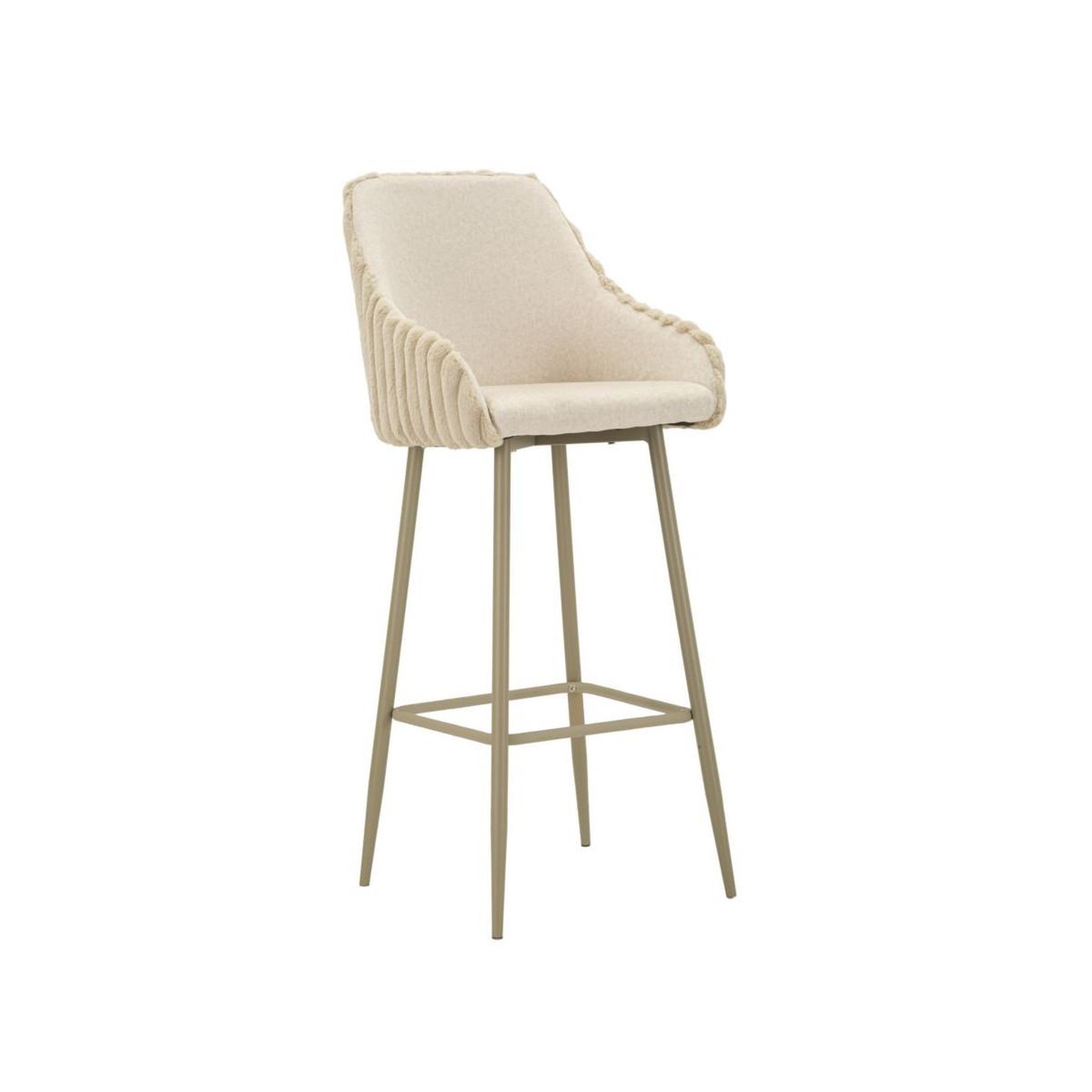 Voir la diapositive 2 : Paris Prix Lot de 2 chaises de bar  alaska  111cm crème