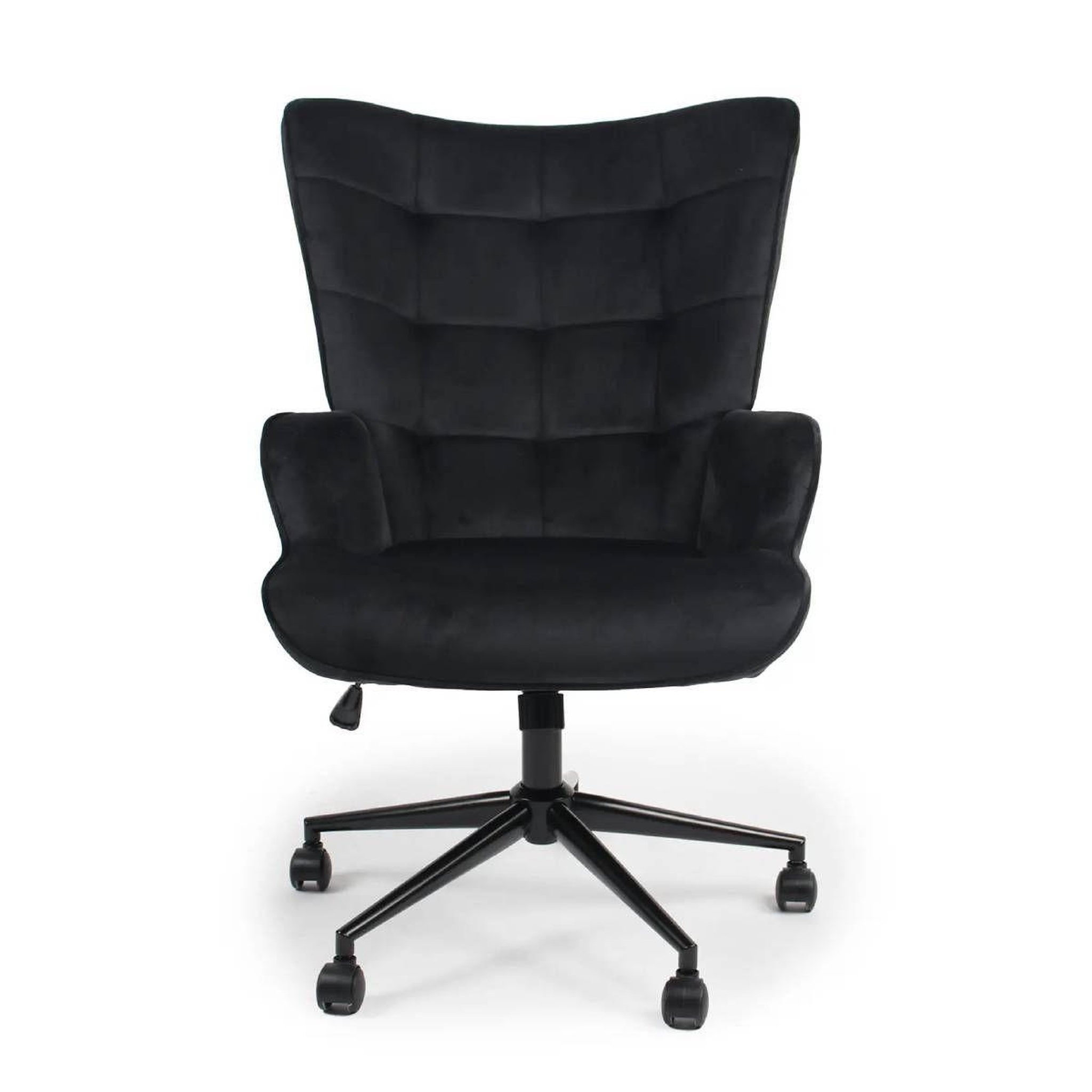 Paris Prix Fauteuil de bureau velours  verner  96cm noir