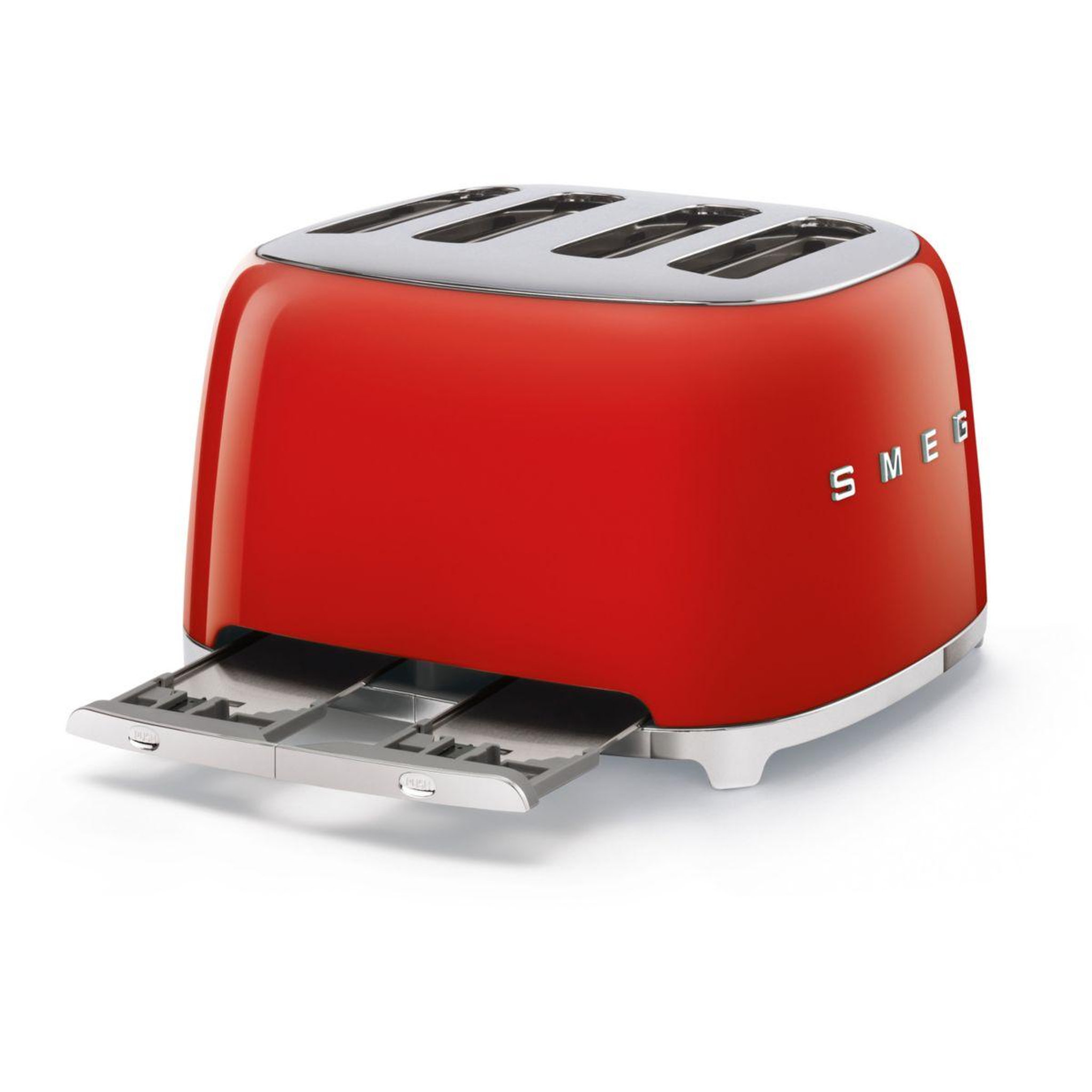 Voir la diapositive 4 : SMEG Grille-pain tsf03rdeu rouge