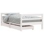 Voir la diapositive 2 : VIDAXL Cadre de lit pour enfant tiroirs blanc 80x160cm bois pin massif