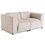 Voir la diapositive 2 : LISA DESIGN Suaro - canapé modulable 2 places en tissu texturé
