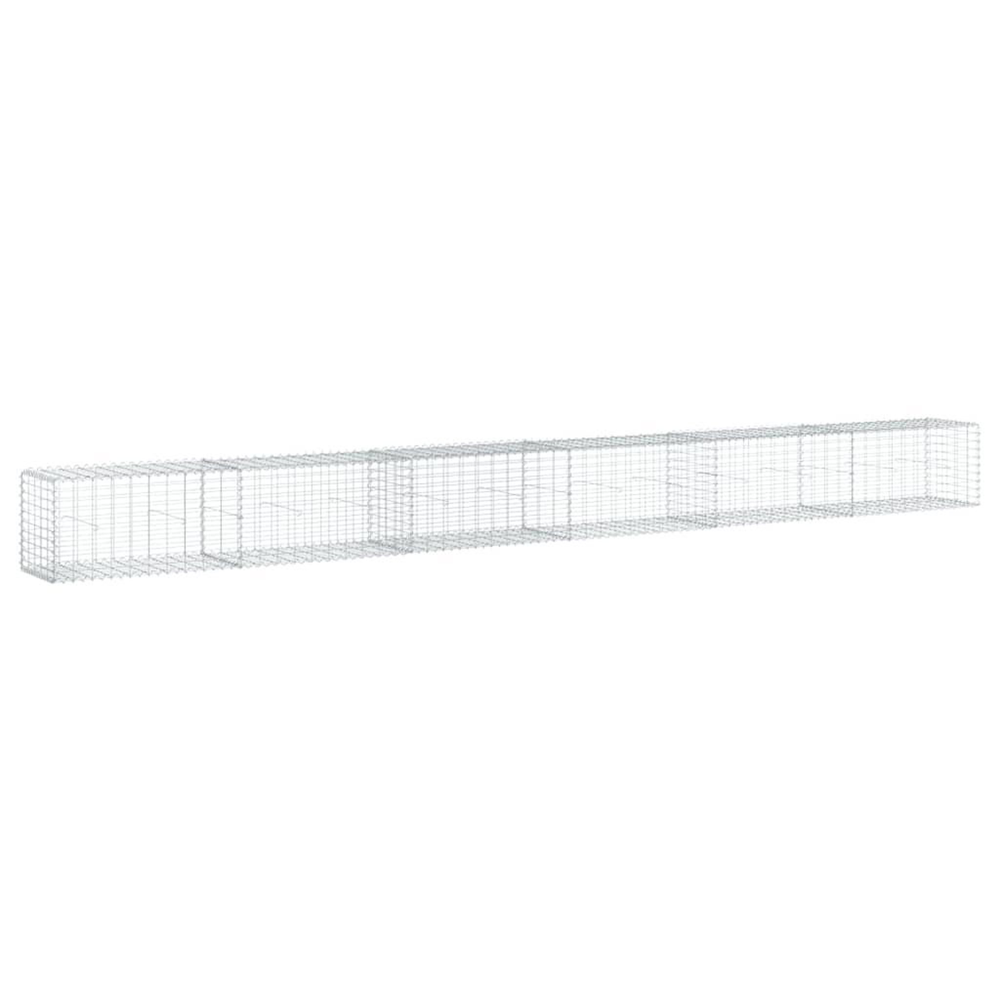 Voir la diapositive 2 : VIDAXL Panier gabion avec couvercle 600x50x50 cm fer galvanise