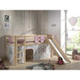 Voir la diapositive 2 : Paris Prix Pack - Lit Enfant Toboggan, Tente & 3 Pochettes  Pino Birdy  Naturel