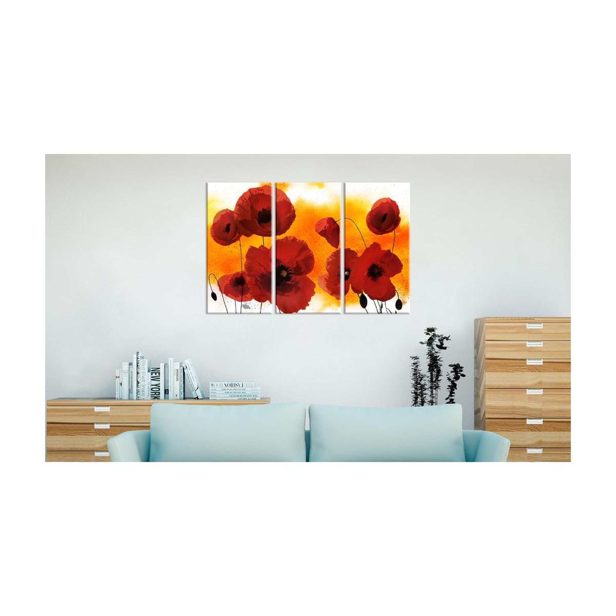 Voir la diapositive 2 : Paris Prix Tableau Imprimé  Sunny Afternoon & Poppies