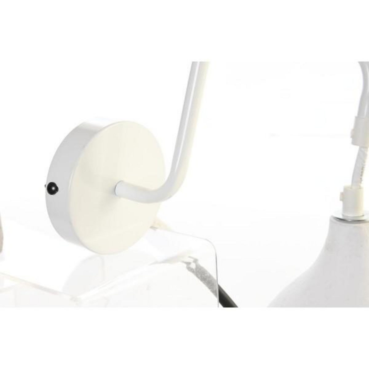 MARKET24 Applique DKD Home Decor 14 x 27 x 26 cm Métal Ciment Gris foncé 220 V 50 W Moderne (2 Unités)