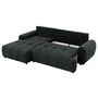 Voir la diapositive 3 : BEST MOBILIER Luzzio - canapé d'angle gauche 4 places convertible avec coffre en tissu texturé