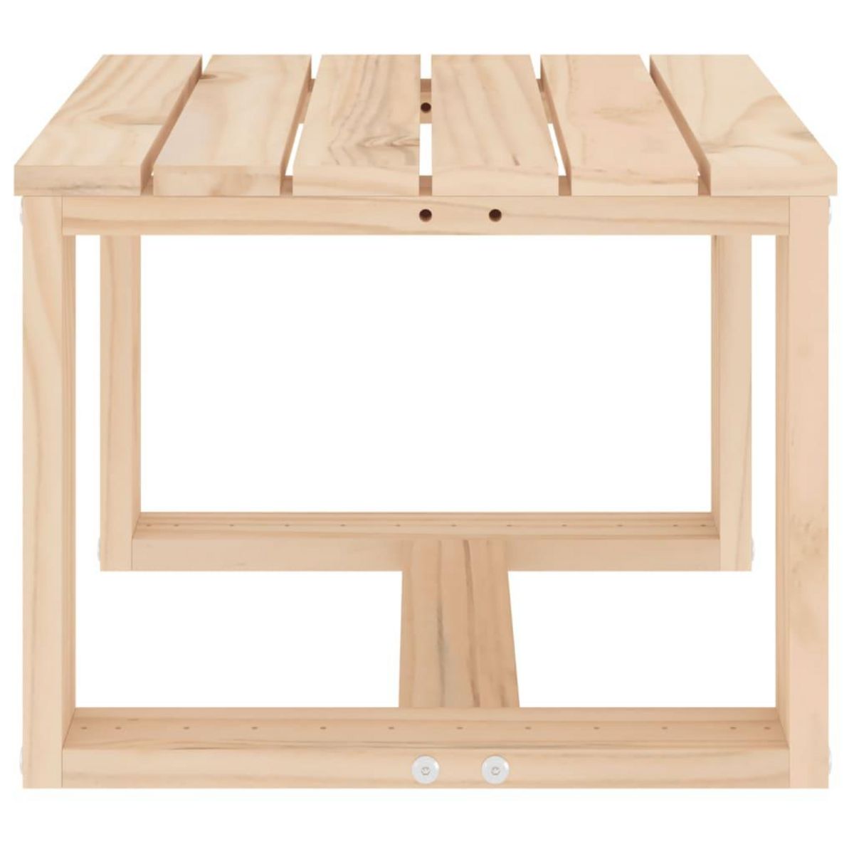 VIDAXL Table d'appoint de jardin 40x38x28,5 cm bois massif de pin