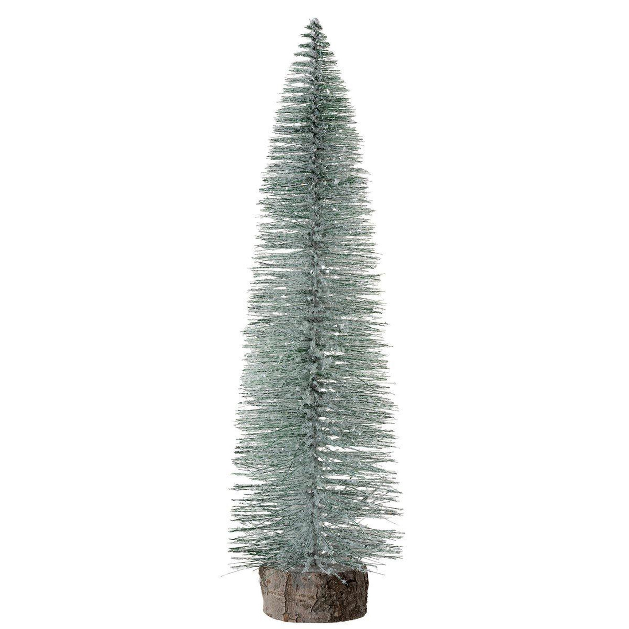 J-LINE Sapin de Noël à Poser  Paillettes  63cm Vert Clair