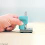 Voir la diapositive 5 : CREATIV COMPANY Tampon coeur pour gravure métal avec support - 3 mm