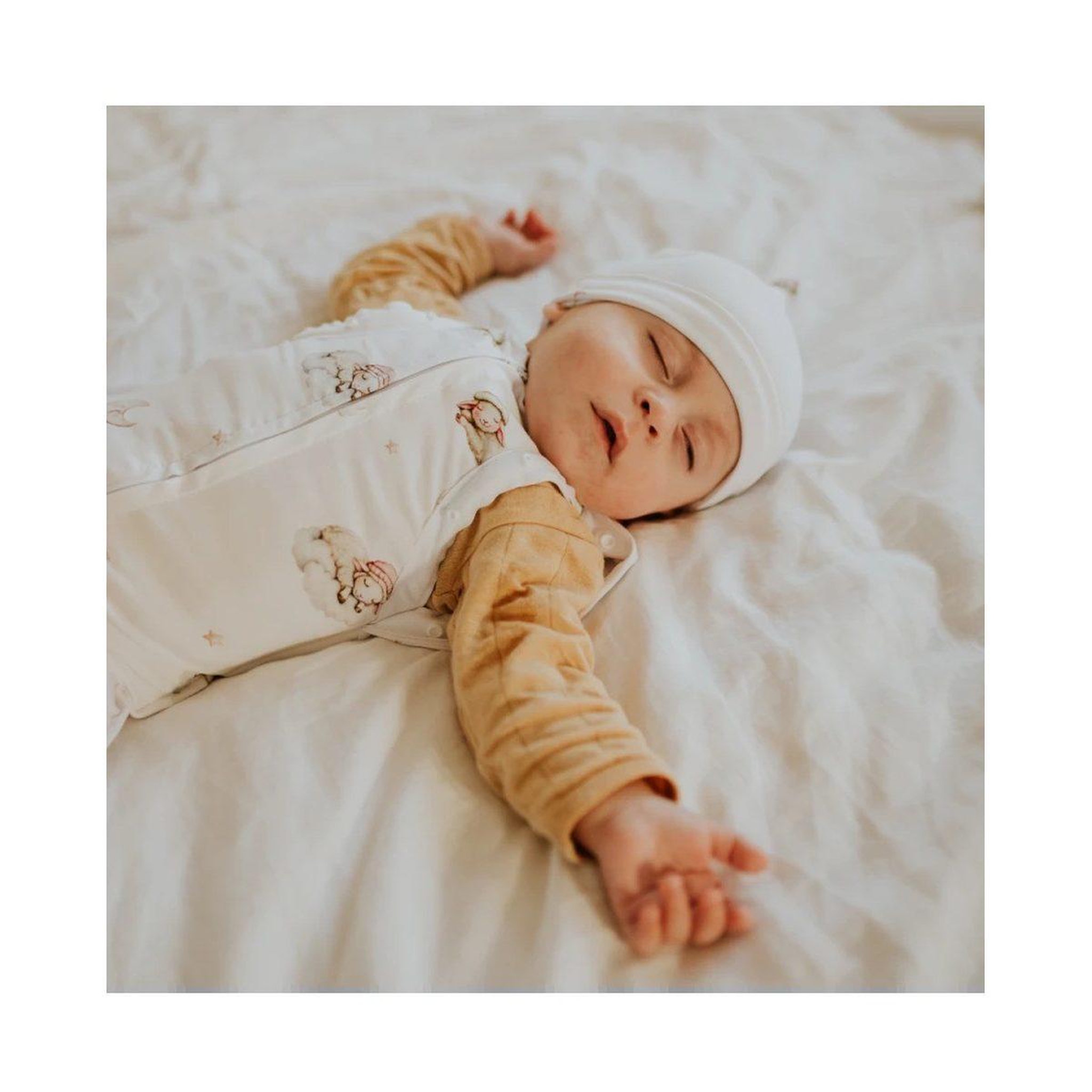 Voir la diapositive 4 : WALDIN Lange d'emmaillotage - taille M - champagne, lullaby