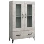 Voir la diapositive 2 : VIDAXL Buffet haut Gris béton 70x31x115 cm Bois d ingénierie