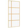 Voir la diapositive 2 : VIDAXL Porte coulissante dore 102,5x205cm verre ESG clair et aluminium