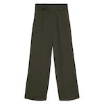Vero Moda Pantalon Kaki Femme Vero Moda May Button   S. Coloris disponibles : Gris