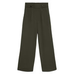 Vero Moda Pantalon Kaki Femme Vero Moda May Button   S. Coloris disponibles : Gris