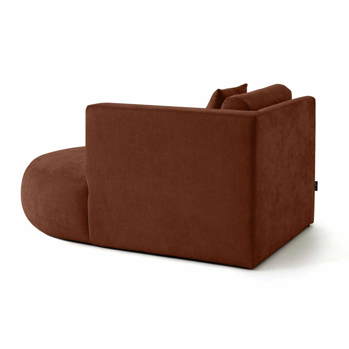 LISA DESIGN Santorini - module d'assise méridienne droit - en tissu texturé