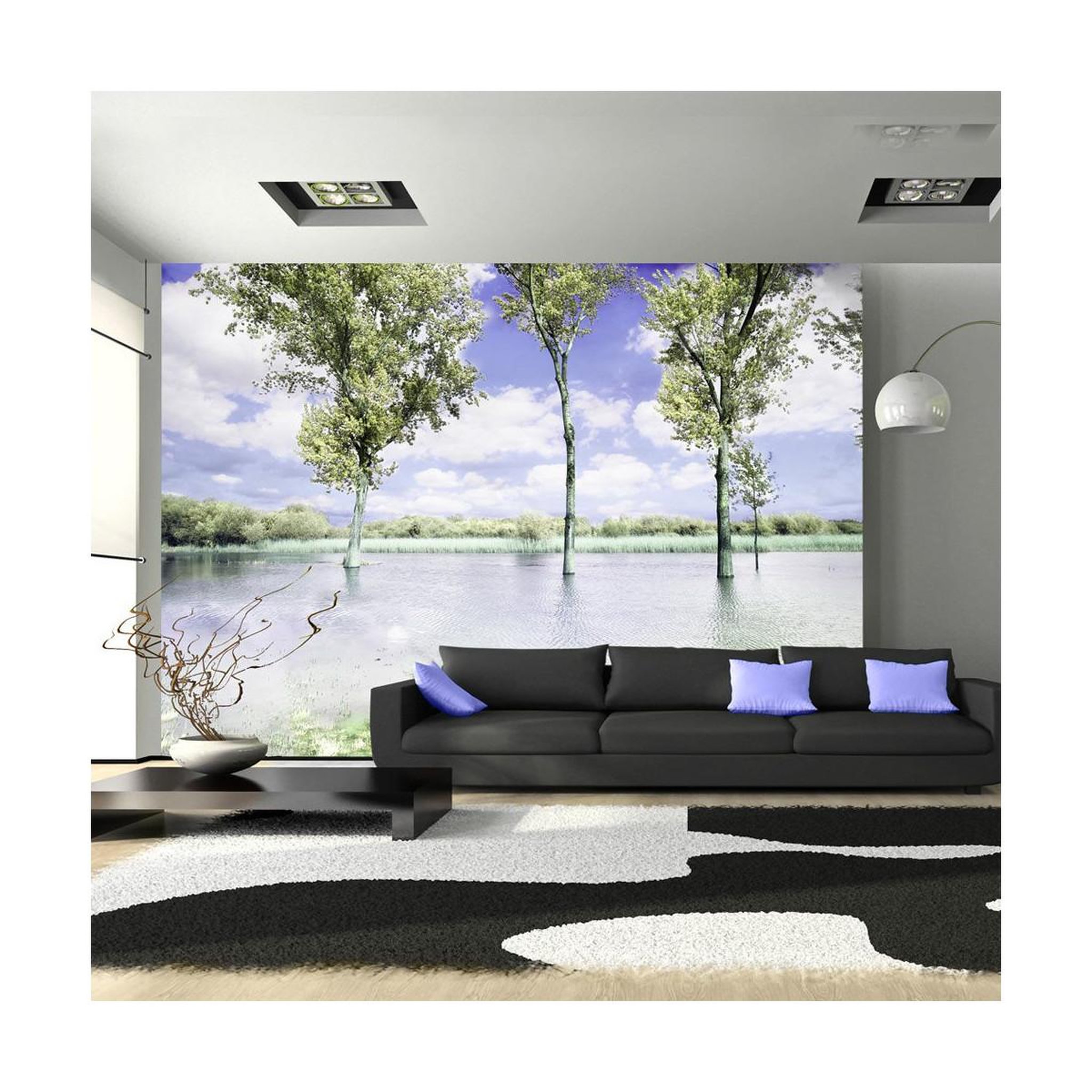 Paris Prix Papier peint  spring scenery. Coloris disponibles : Multicolore