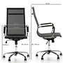 Voir la diapositive 4 : VS VENTA-STOCK Fauteuil de Bureau inclinable Slim, Hauteur réglable, Design Ergonomique